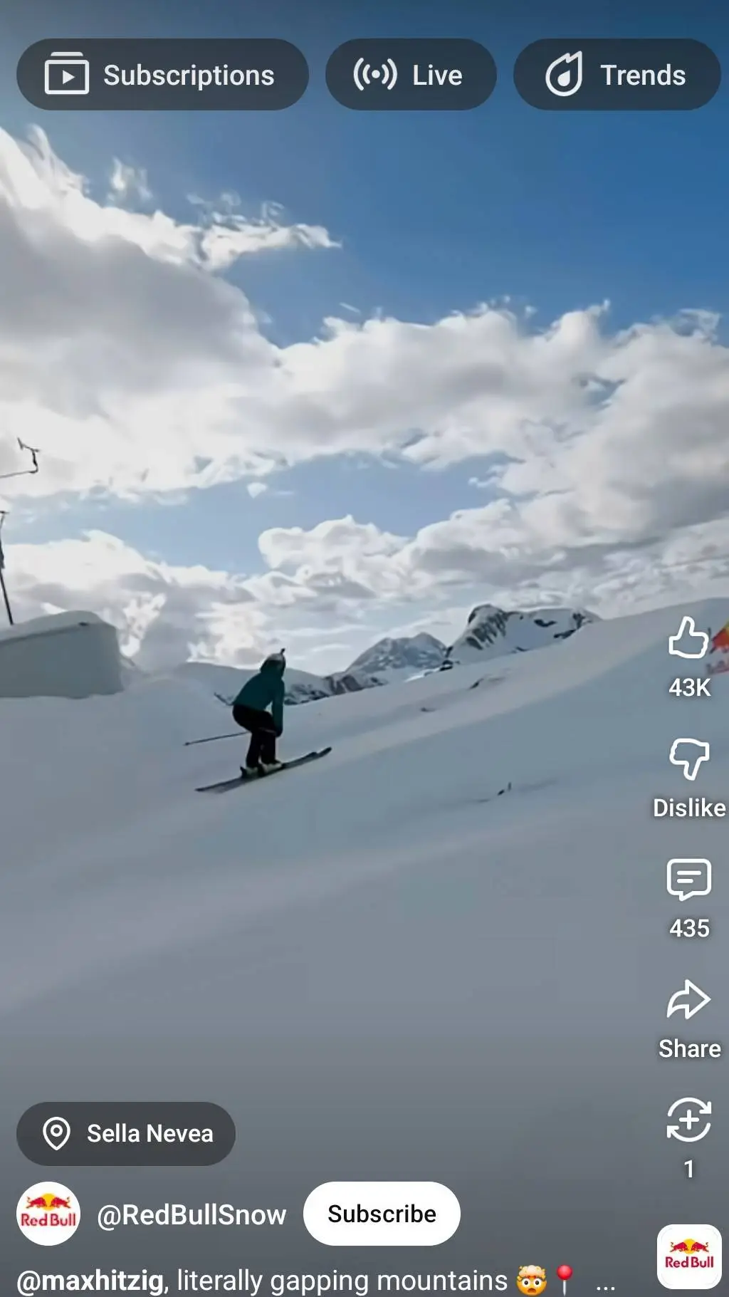 ai character: Snow skiing background