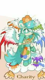 ai character: Goddes Craftycorn background