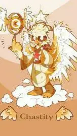 ai character: God kickinchicken background
