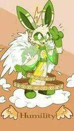ai character: goddess hoppy background