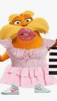 ai character: preppy lorax!!!💅 background