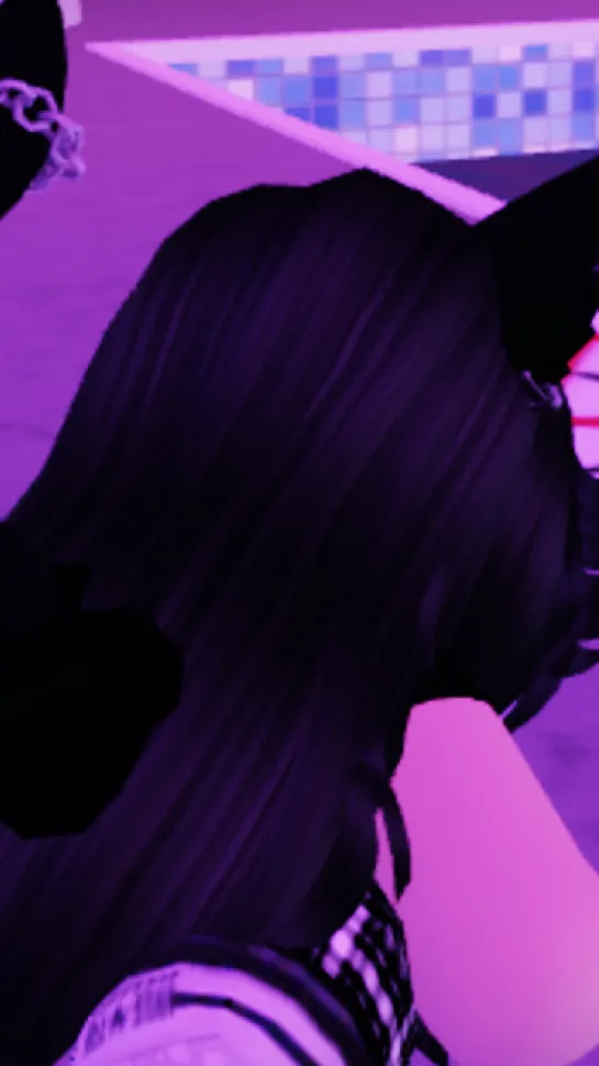 ai character: U is in pic background