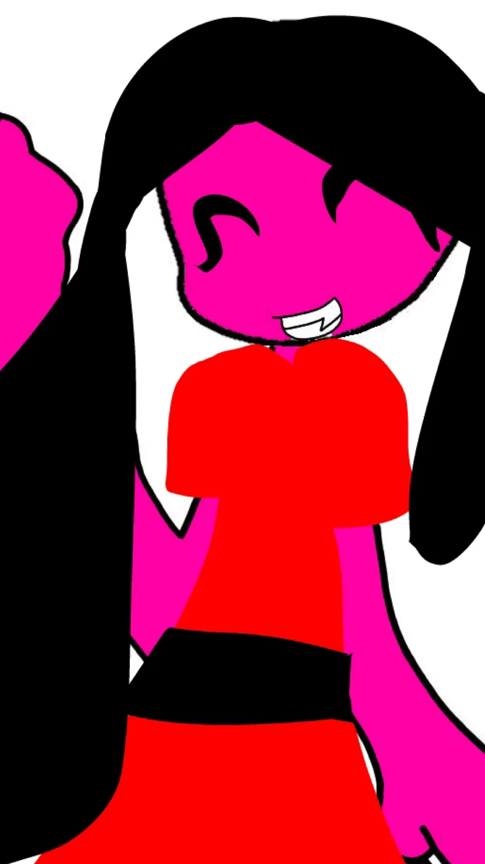 ai character: Pink girl background