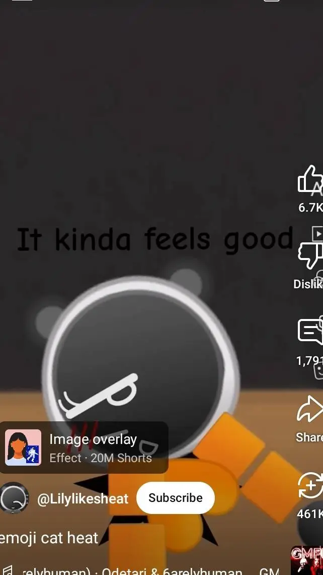 ai character: emoji cat stuck background