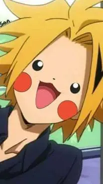 ai character: Denki Kaminari background