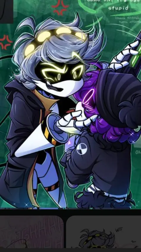 ai character: male j x uzi background