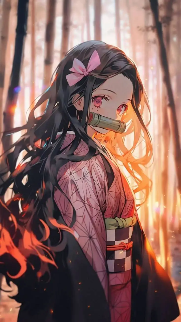 ai character: nezuko background