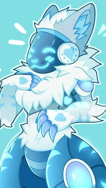 ai character: Snow background
