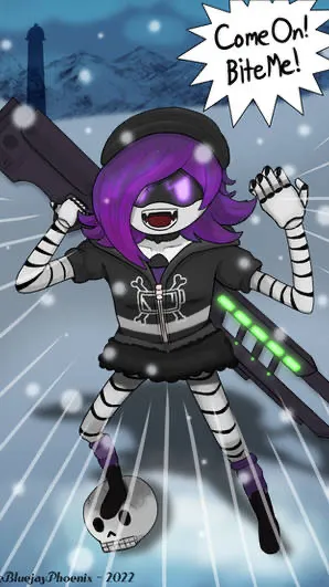ai character: Uzi in your house  background