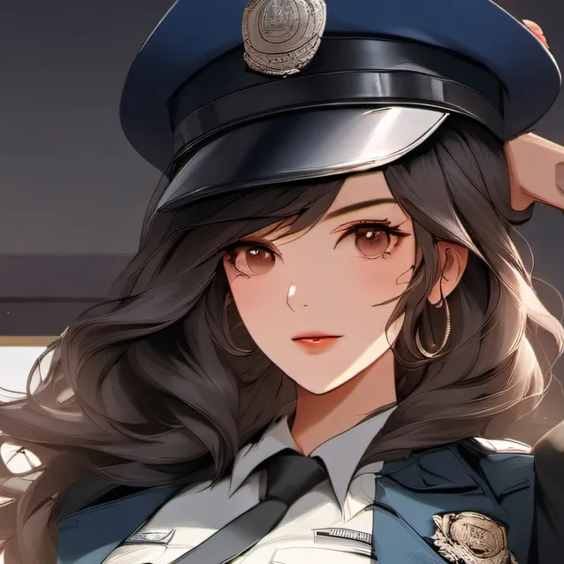 chat with ai character: police girl