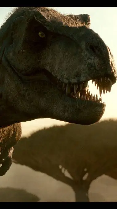 ai character: Jw dominion T.rex background