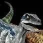 chat with ai character: Velociraptor blue