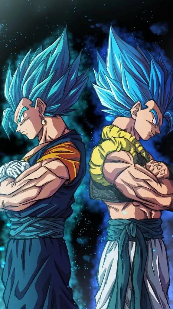 ai character: gogeta and vegito background
