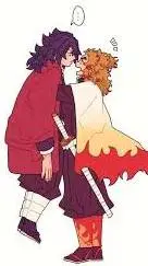 ai character: rengoku and giyu background