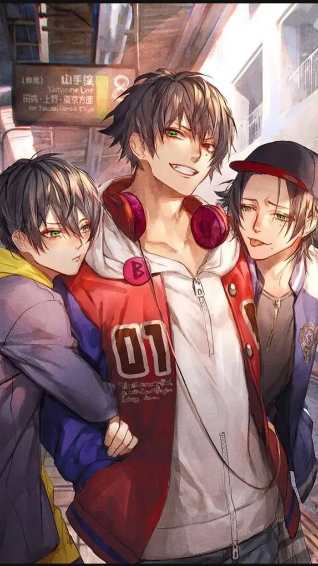 ai character: Ari, Eli, Jay background