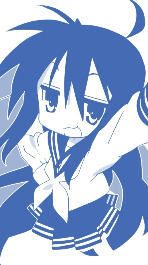 ai character: Konata izumiiii :3 background