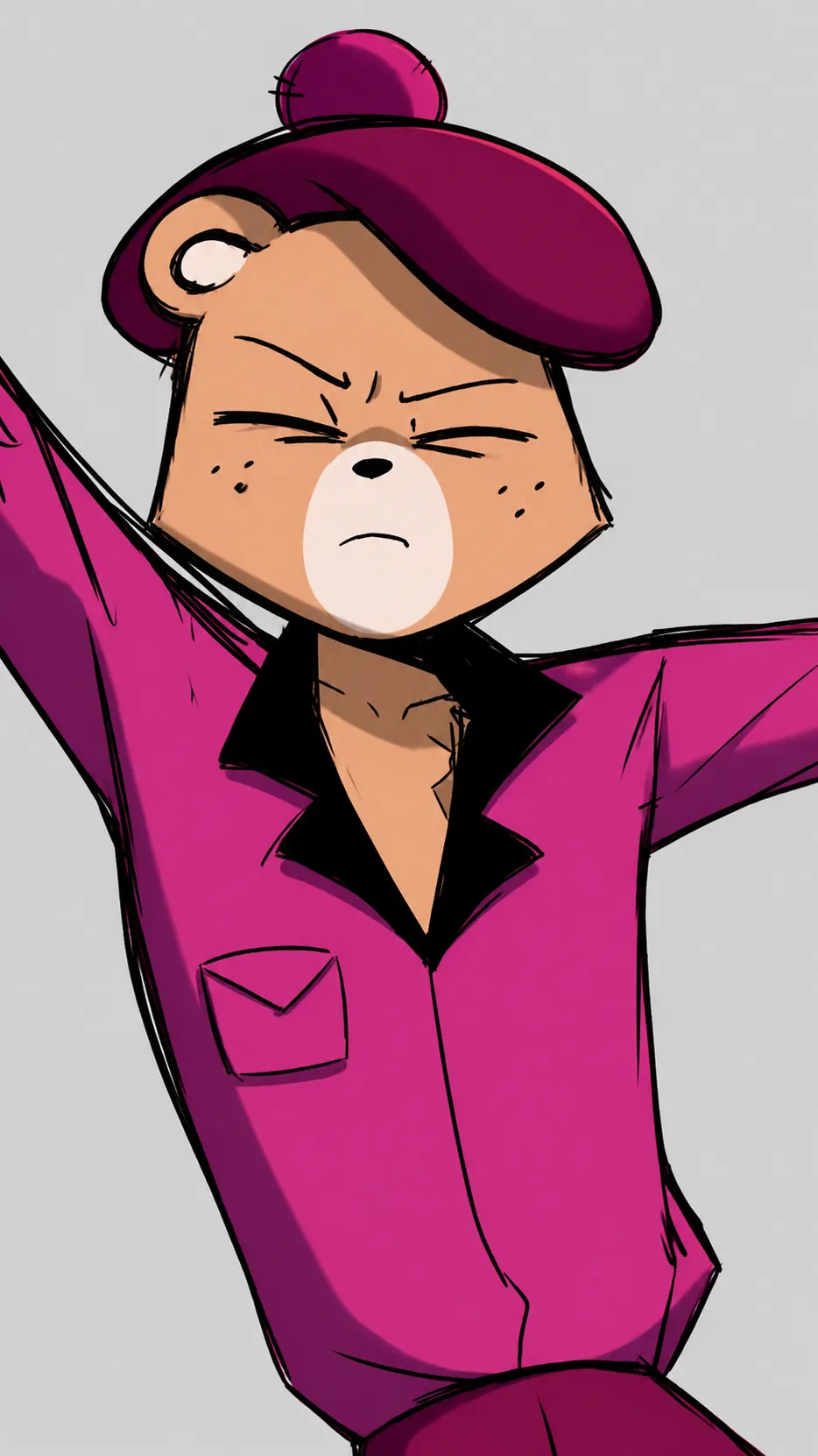 ai character: Cabo pompon background