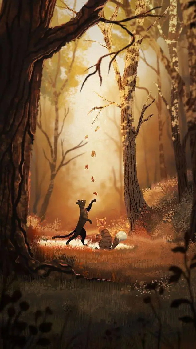 ai character: +.'WARRIOR CATS_+, background