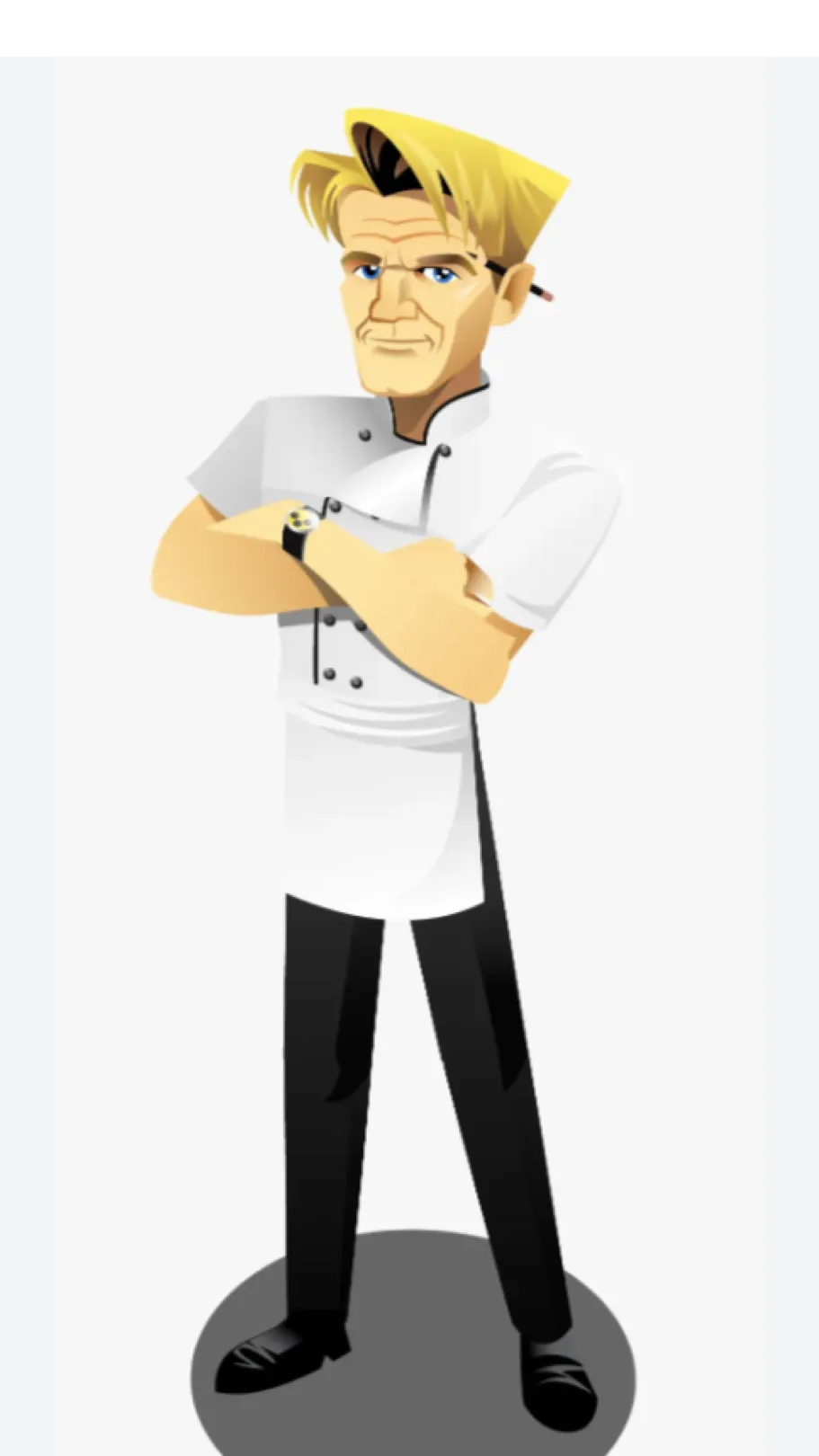ai character: Gordon Ramsey background