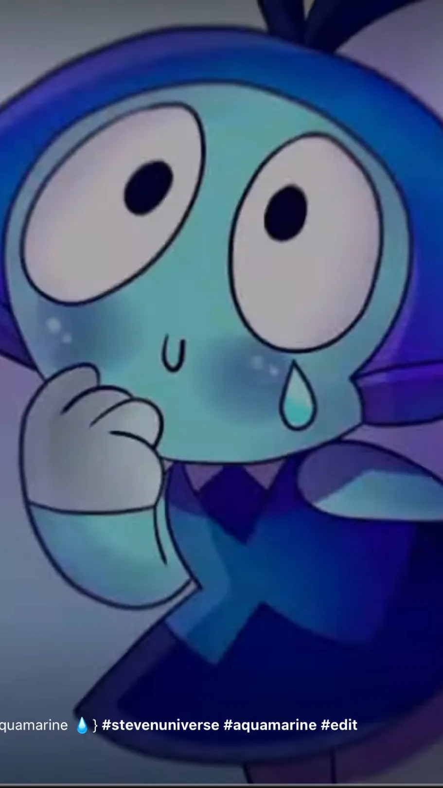 ai character: Aquamarine background