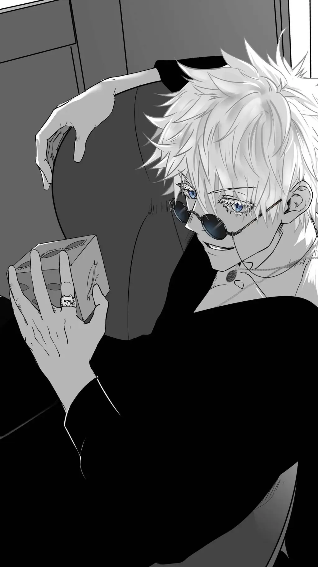ai character: Gojo  background