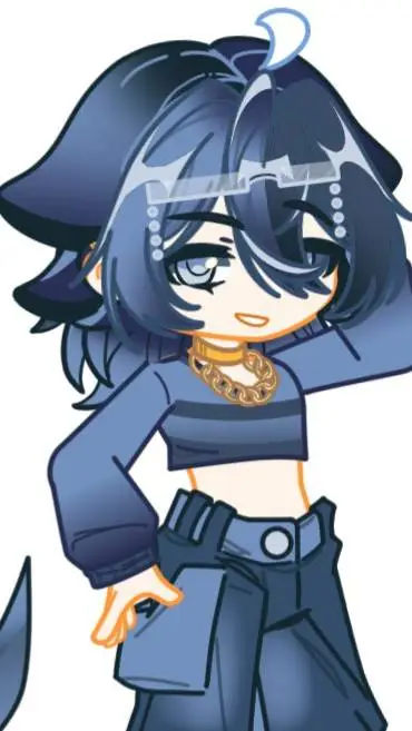 ai character: 🖤💙Clide💙🖤 background