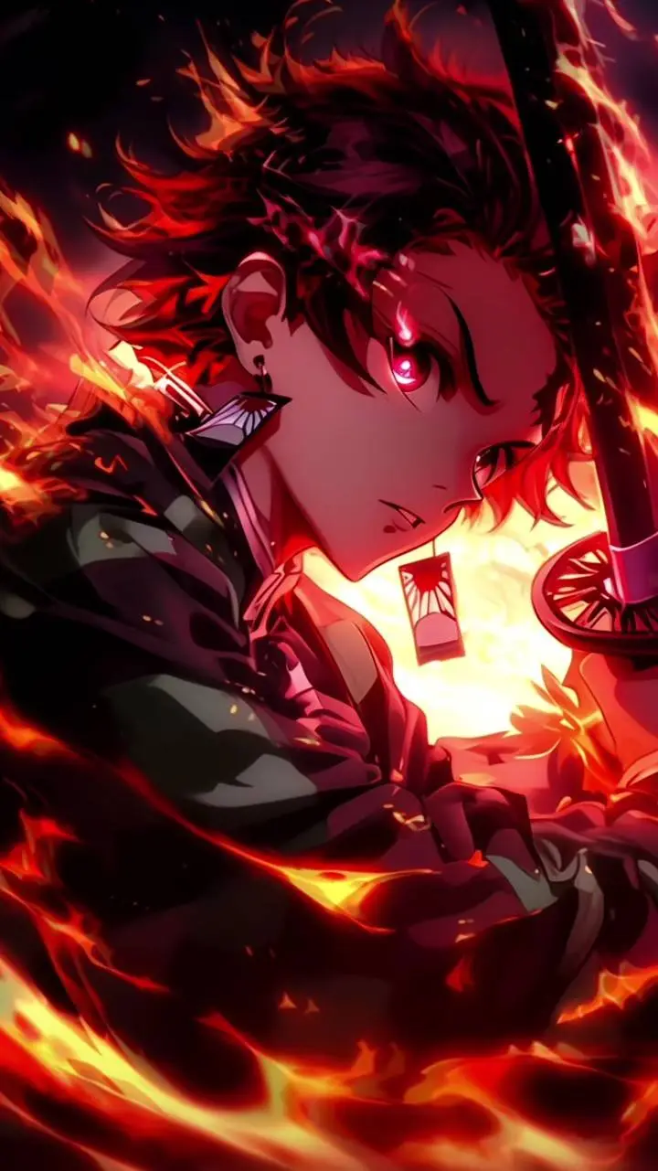 ai character: tanjiro  background