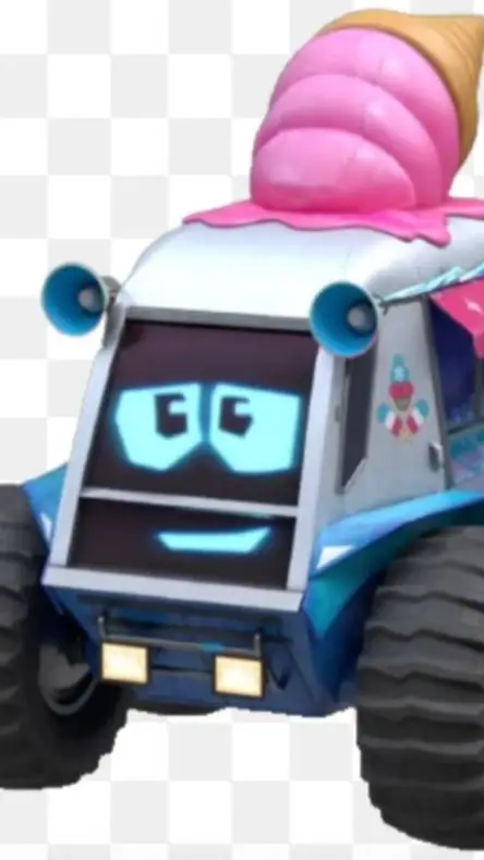 ai character: snowy background