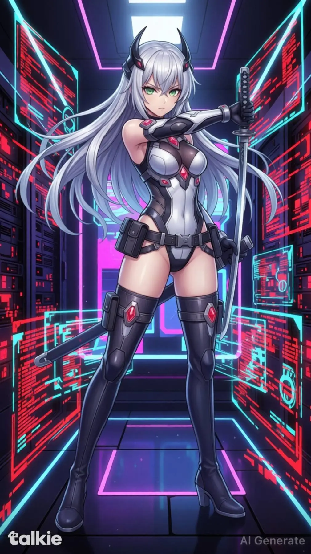 ai character: Luna background