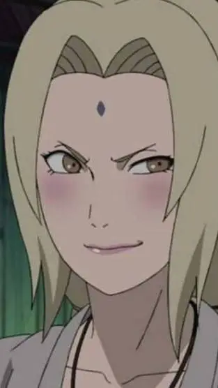 ai character: grandma Tsunade  background