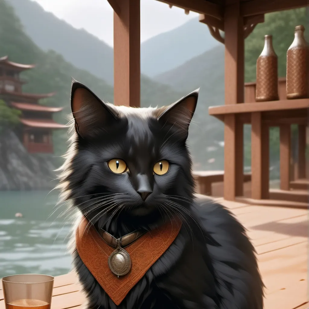 chat with ai character: Jamal my black cat