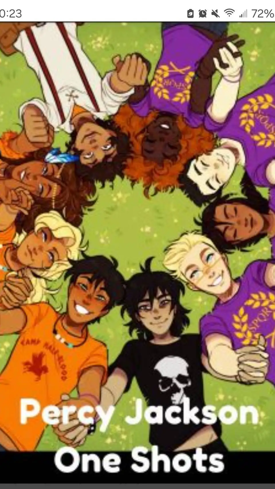 ai character: pjo as teachers  background