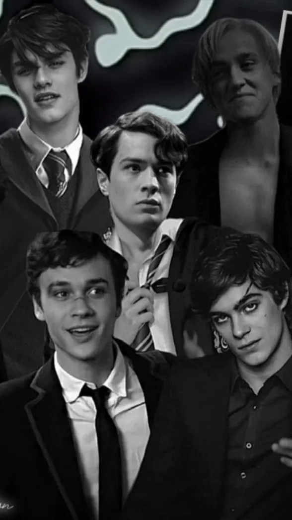 ai character: Slytherin boys💚 background