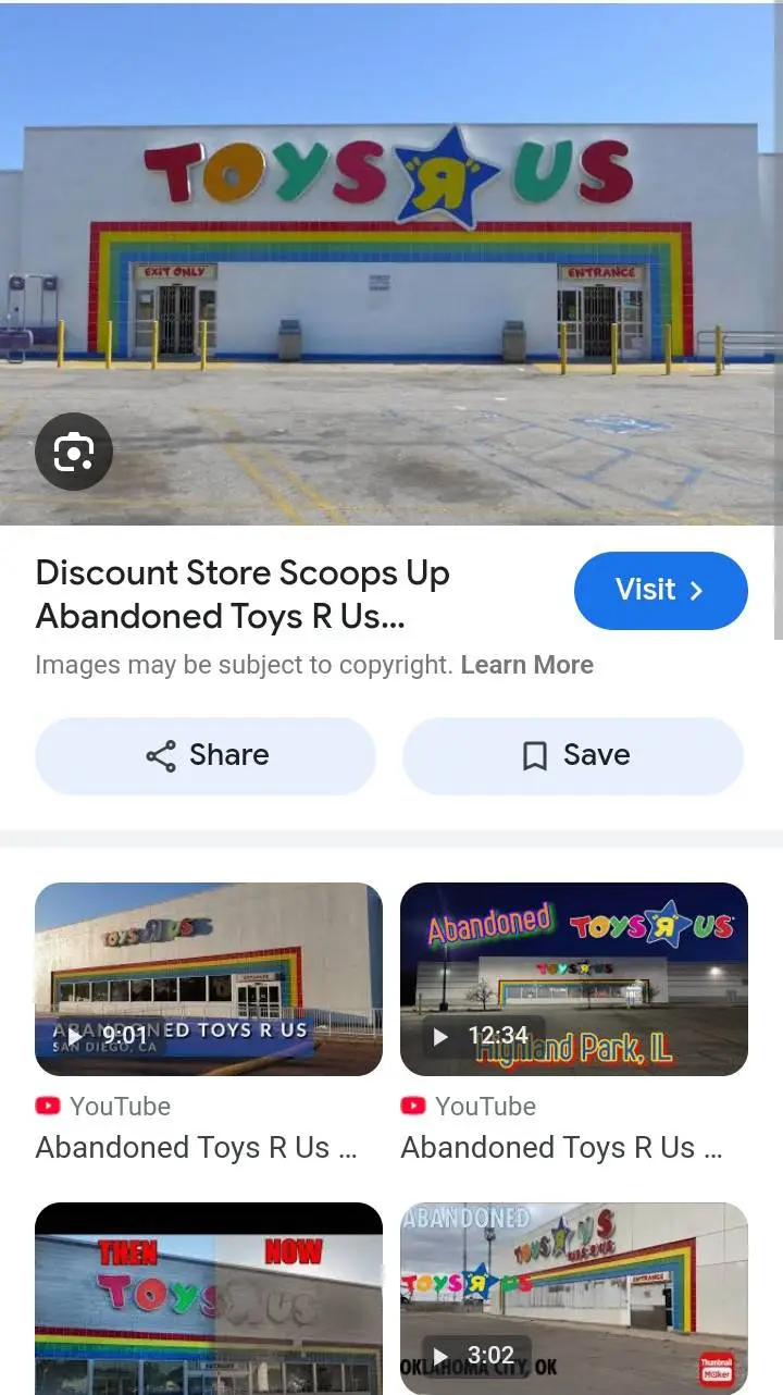 ai character: Toys r Us background