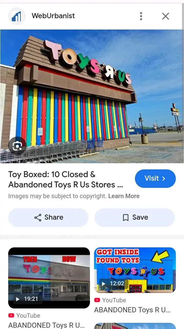 ai character: Toys r Us background