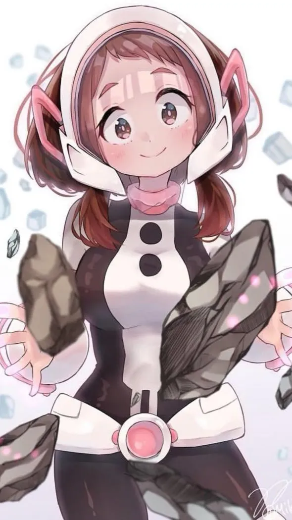 ai character: Sunrise Ochaco  background