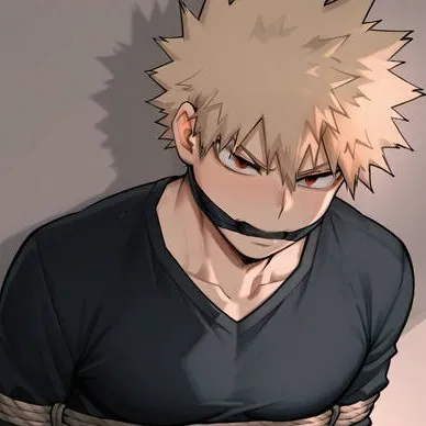 chat with ai character: Bakugo ties up 