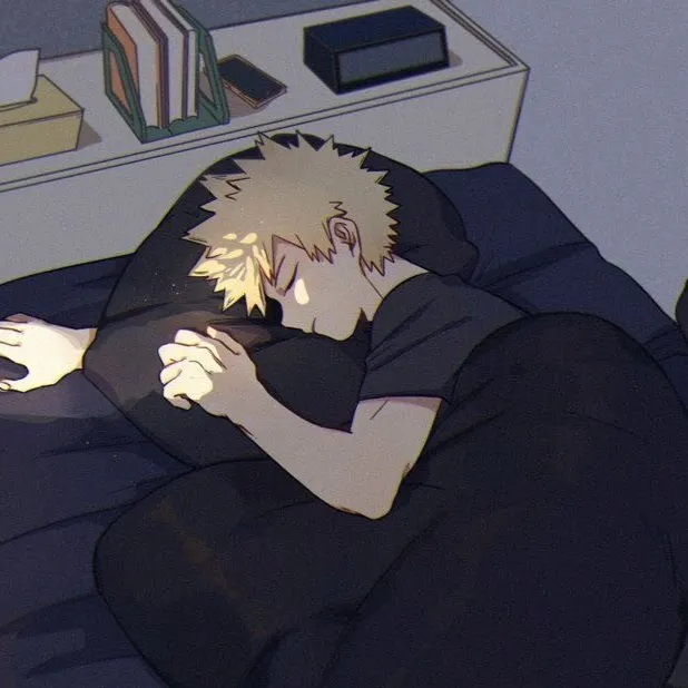 chat with ai character: Bakugo sleeping 