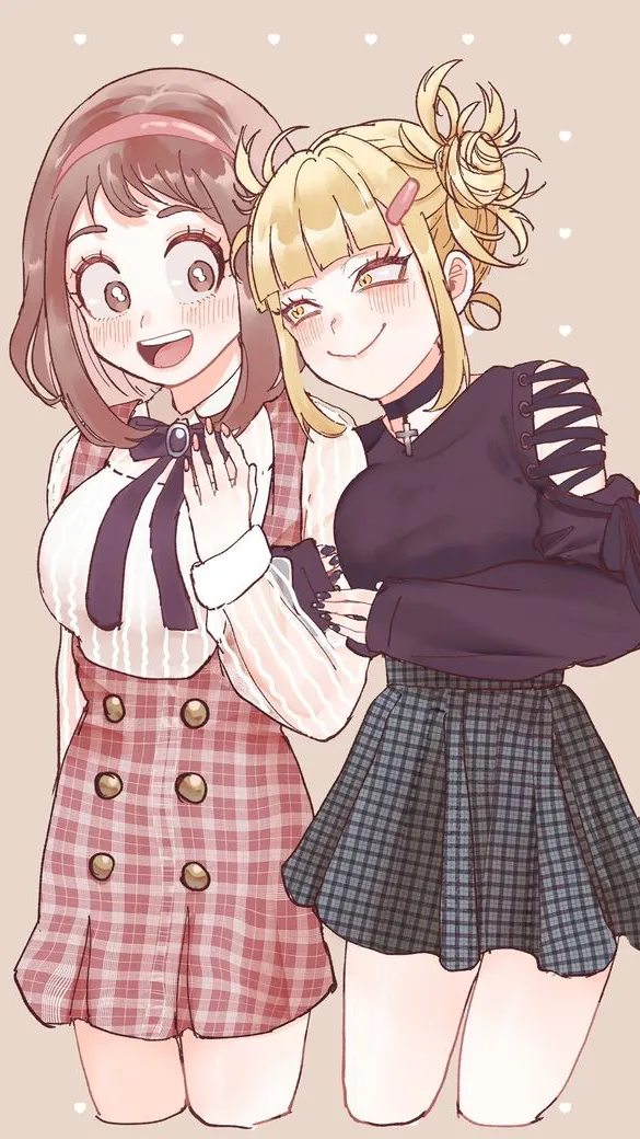 ai character: Ochaco Toga  cute  background