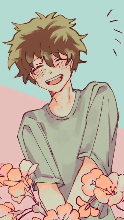 ai character:  Flower cute Deku  background