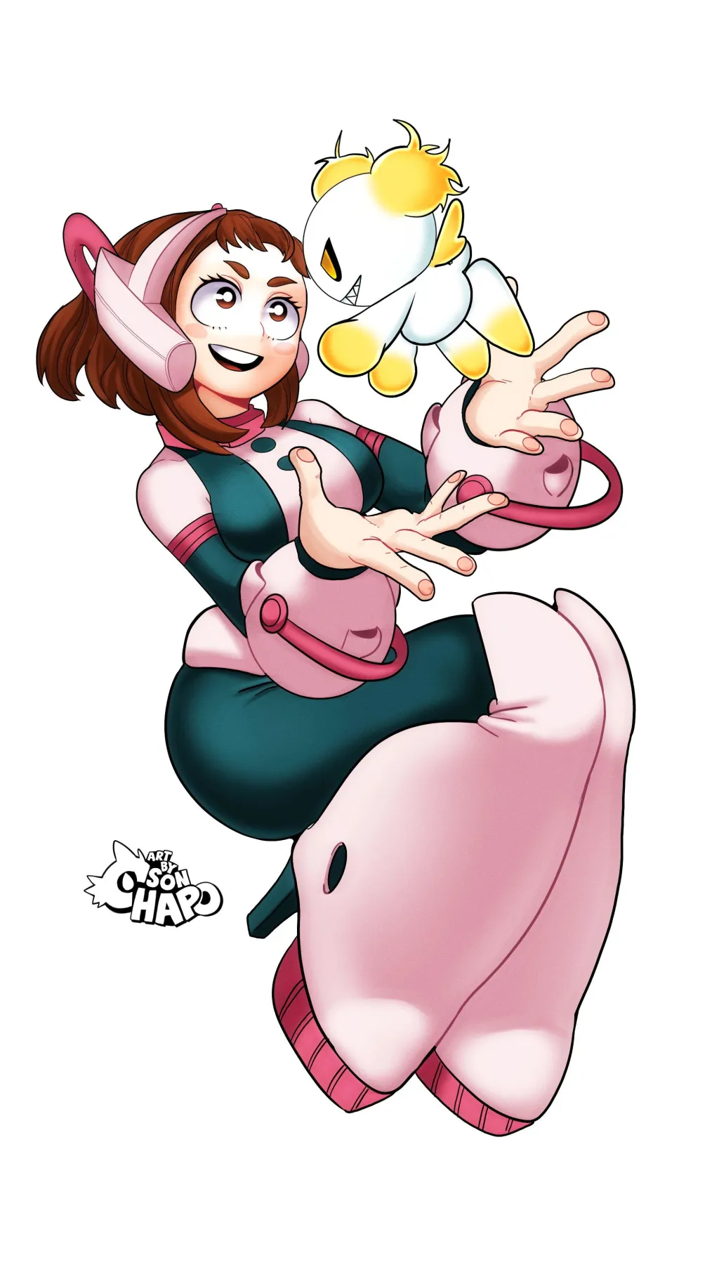 ai character: Ochaco Pokemon  background