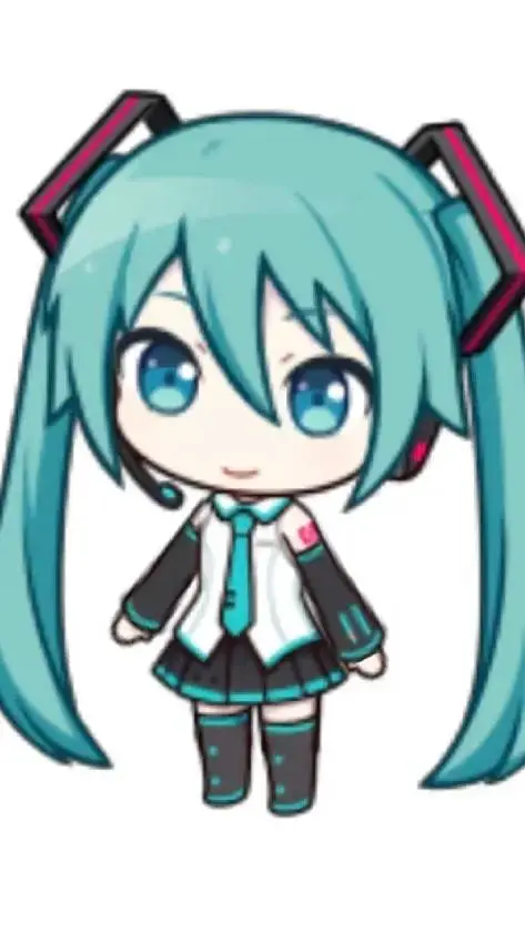 ai character: 初音未来 background