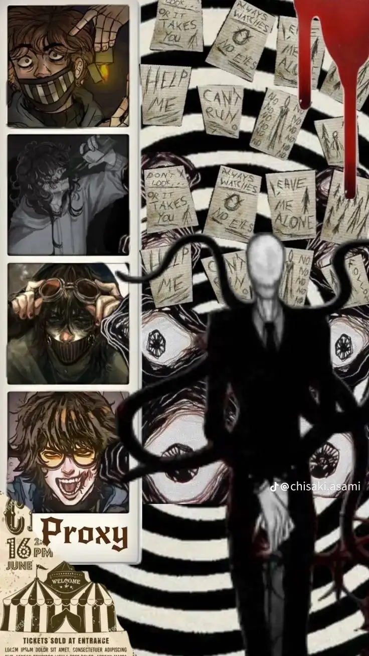 ai character: Slenderman cheat u background