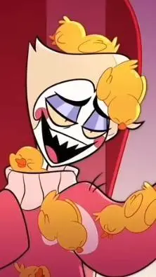 ai character: 🐥🍎Lucifer 🍎🐥 background