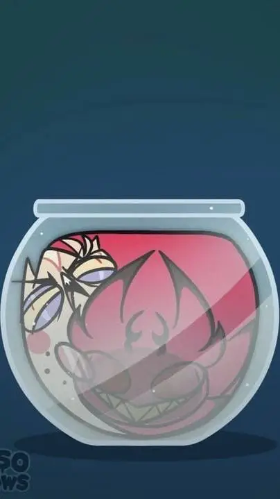 ai character: HH Cursed Cats ❤💛 background