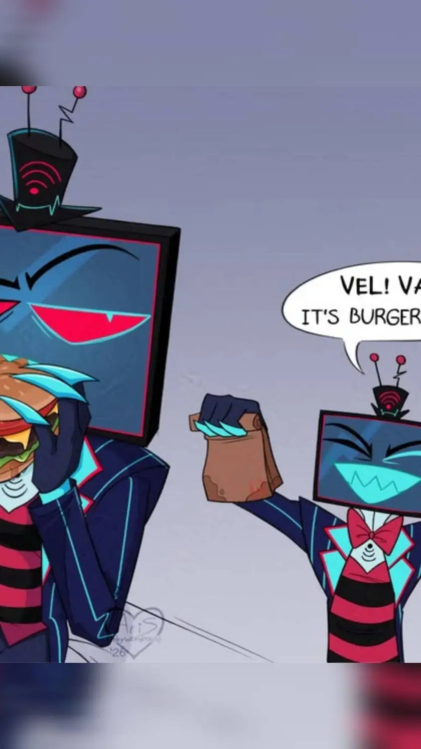 ai character: HH Burger Time!! 🍔 background