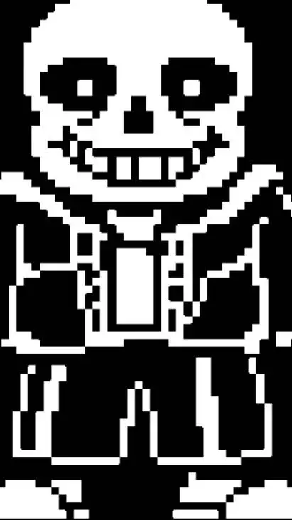ai character: Sans. background