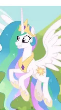 ai character: Queen Celestia background