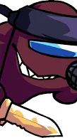 ai character: Maroon impostor  background