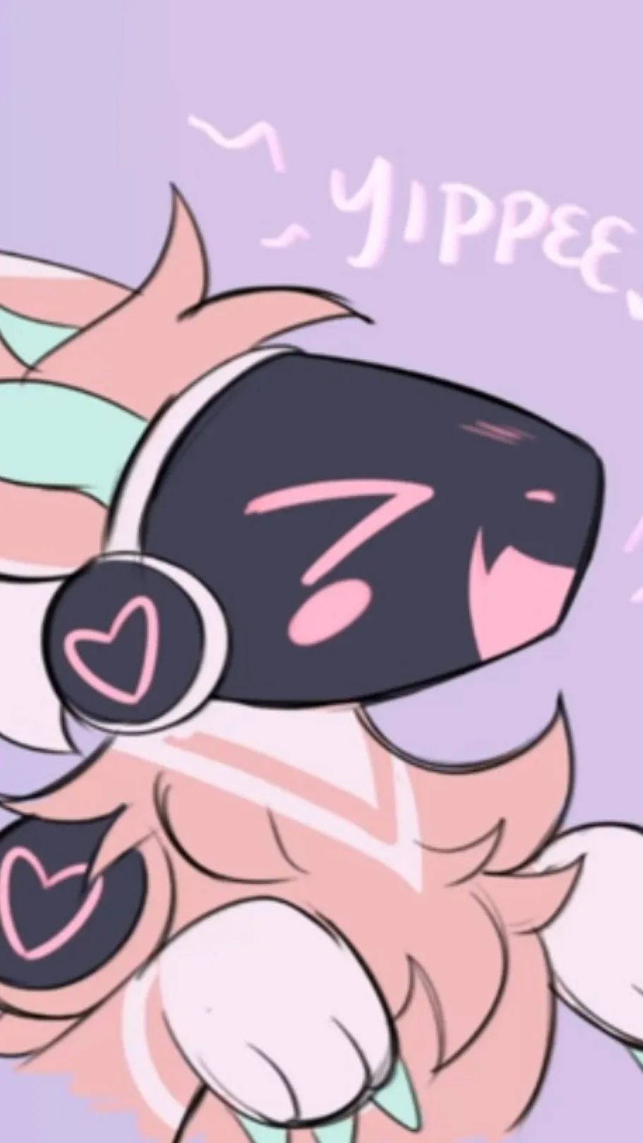 ai character: Protogen mask background